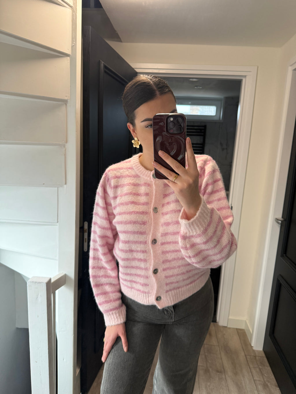 Liv Cardigan lichtroze