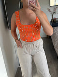 Olivia Studs Body oranje