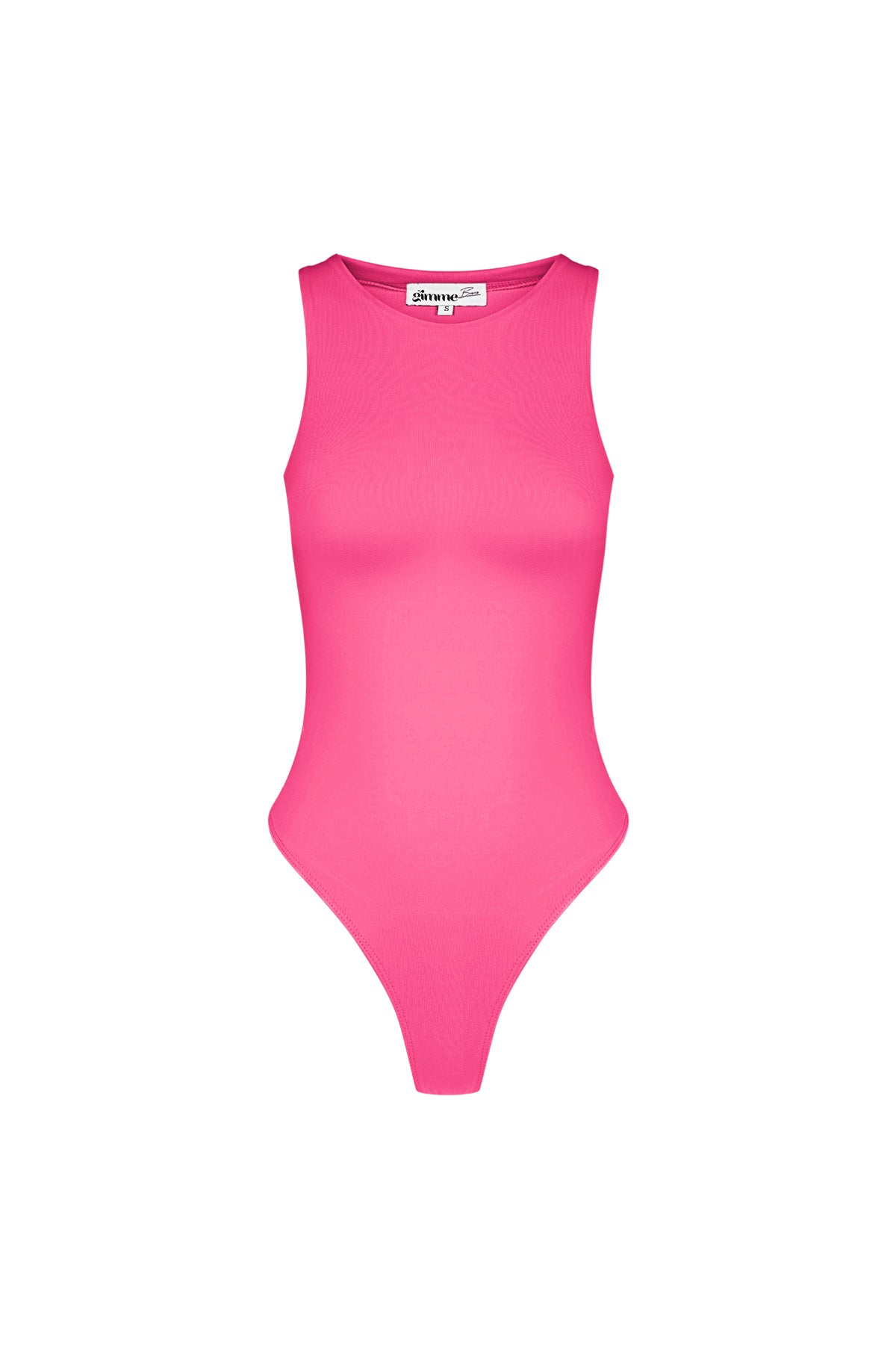 Roze mouwloze body met ronde hals en drukknoopsluiting, de ideale basic voor elke outfit