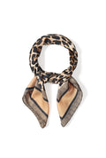Beige en zwarte panterprint sjaal voor dames